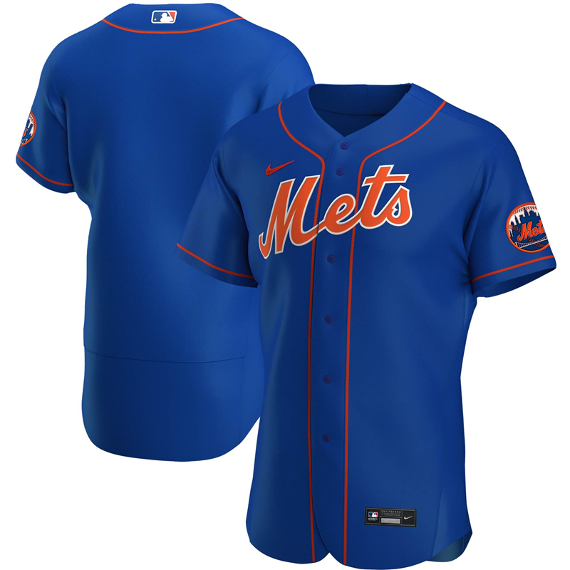 2020 MLB Men New York Mets Nike Royal Alternate 2020 Authentic Official Team Name Jersey 1->new york mets->MLB Jersey
